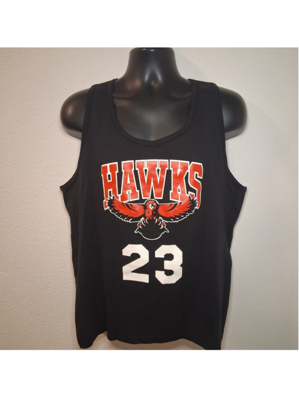 VTG 90s Atlanta Hawks Dominique Wilkins #23 Adult Large NBA Tank Top Bomark USA
